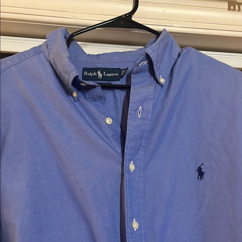 Ralph Lauren Blue Casual Button Down Shirt